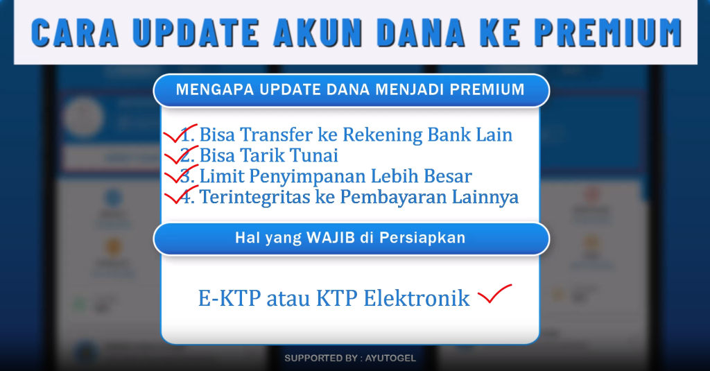 cara update akun dana ke premium