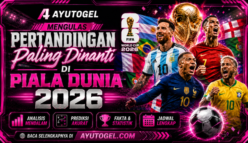 Ayutogel Mengulas Pertandingan Paling Dinanti di Piala Dunia 2026