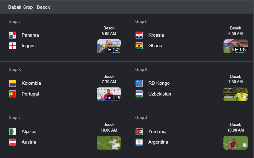 Prediksi Skor Piala Dunia 2026 Tanggal 28 Juni 2026